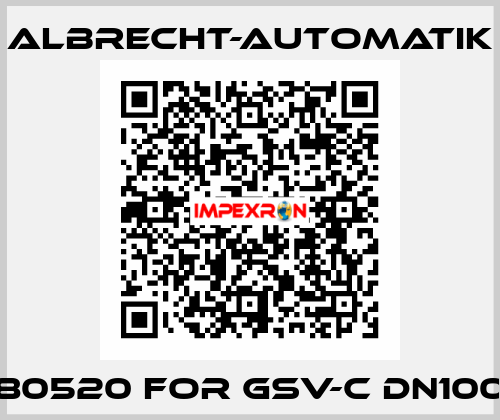 80520 for GSV-C DN100 Albrecht-Automatik