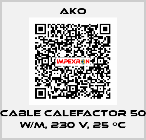 Cable calefactor 50 W/m, 230 V, 25 ºC AKO