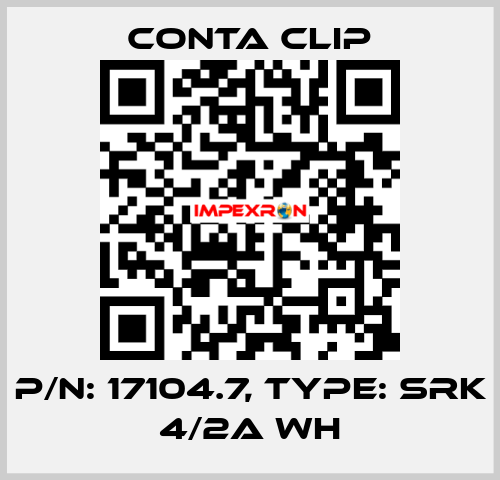 P/N: 17104.7, Type: SRK 4/2A WH Conta Clip