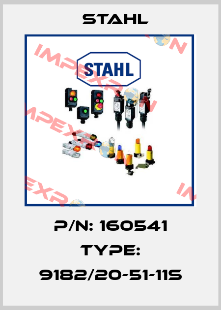 P/N: 160541 Type: 9182/20-51-11s Stahl