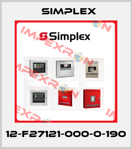 12-F27121-000-0-190 Simplex