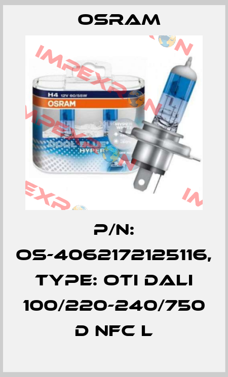P/N: OS-4062172125116, Type: Oti DALI 100/220-240/750 D NFC L Osram