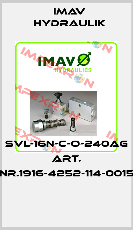 SVL-16N-C-O-240AG ART. NR.1916-4252-114-0015  IMAV Hydraulik