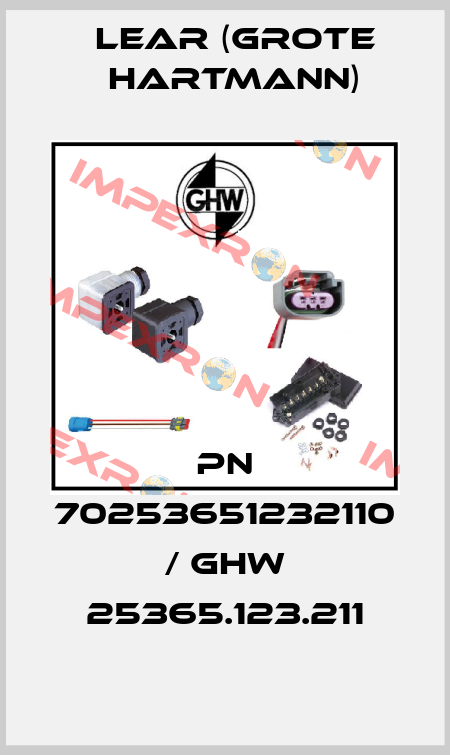 PN 70253651232110 / GHW 25365.123.211 Lear (Grote Hartmann)