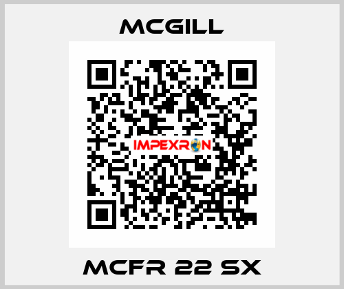 MCFR 22 SX McGill