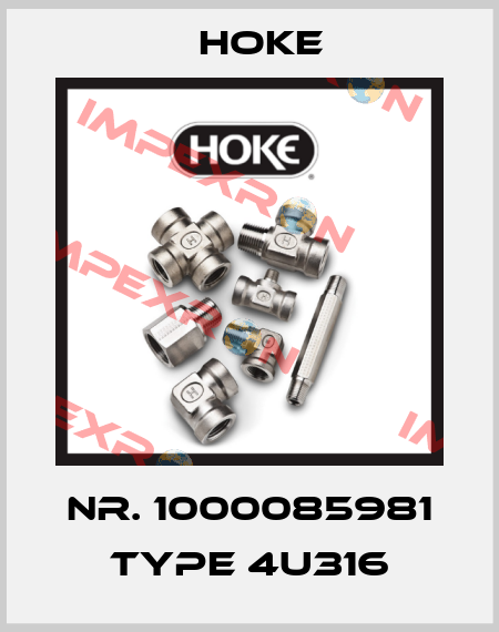 Nr. 1000085981 Type 4U316 Hoke