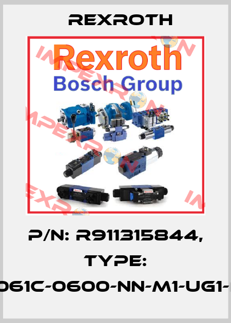P/N: R911315844, Type: MSK061C-0600-NN-M1-UG1-NNNN Rexroth