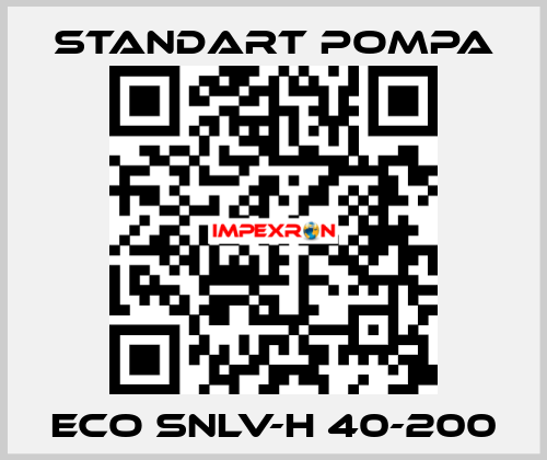 ECO SNLV-H 40-200 STANDART POMPA