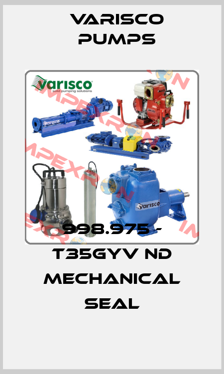 998.975 - T35GYV ND mechanical seal Varisco pumps