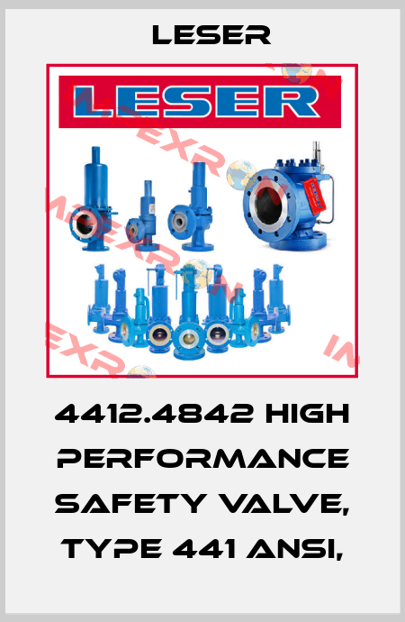 4412.4842 High performance safety valve, type 441 ANSI, Leser