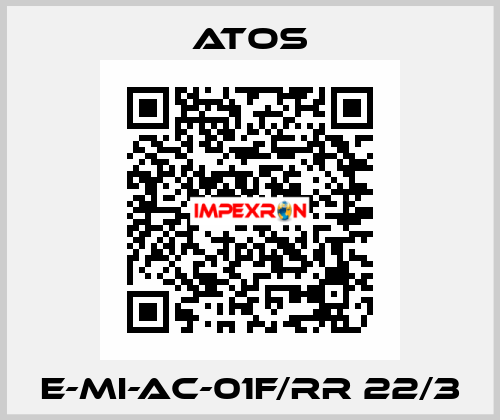 E-MI-AC-01F/RR 22/3 Atos