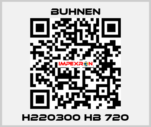 H220300 HB 720 Buhnen