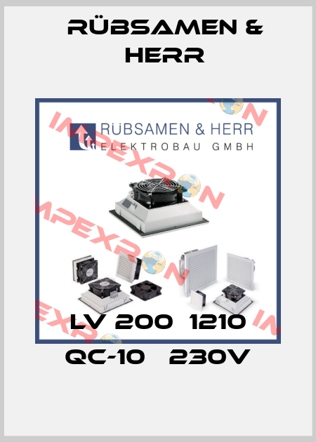 LV 200  1210 QC-10   230V Rübsamen & Herr