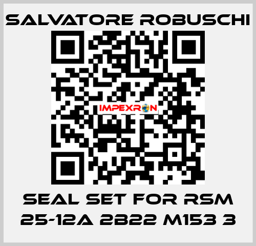 seal set for RSM 25-12A 2B22 M153 3 SALVATORE ROBUSCHI