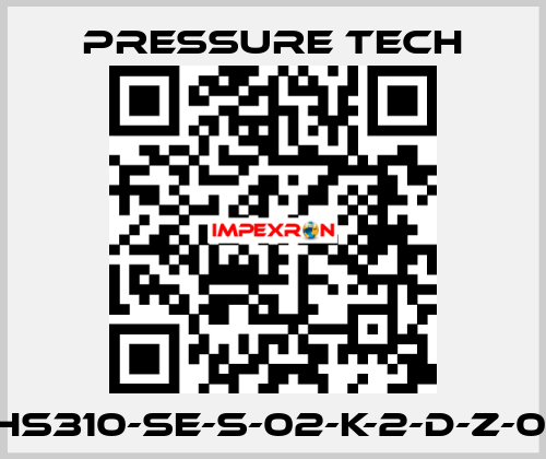 XHS310-SE-S-02-K-2-D-Z-015 Pressure Tech