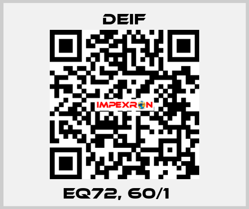 EQ72, 60/1 А Deif