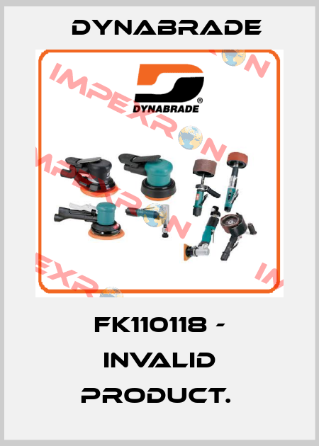 FK110118 - invalid product.  Dynabrade