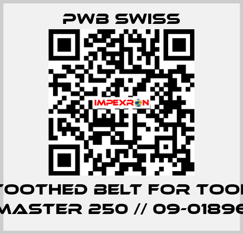 toothed belt for Tool Master 250 // 09-01896 PWB Swiss