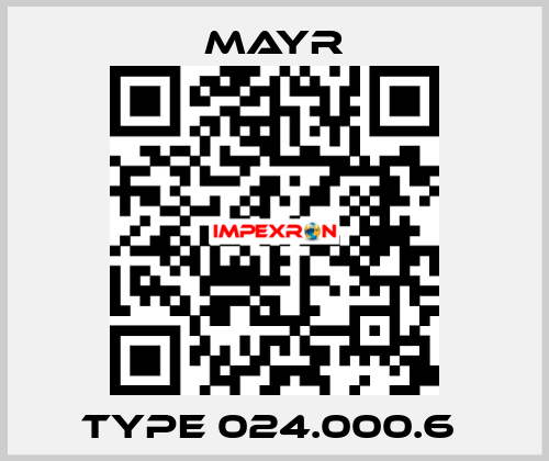 Type 024.000.6  Mayr