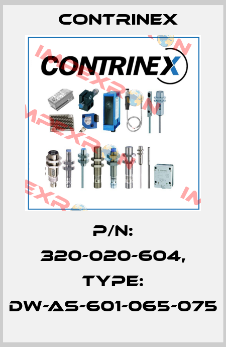 p/n: 320-020-604, Type: DW-AS-601-065-075 Contrinex