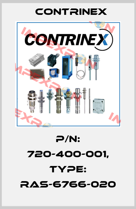p/n: 720-400-001, Type: RAS-6766-020 Contrinex