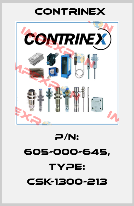 p/n: 605-000-645, Type: CSK-1300-213 Contrinex