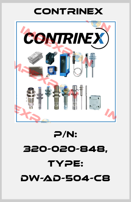 p/n: 320-020-848, Type: DW-AD-504-C8 Contrinex