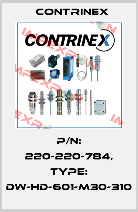 p/n: 220-220-784, Type: DW-HD-601-M30-310 Contrinex