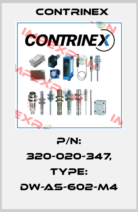 p/n: 320-020-347, Type: DW-AS-602-M4 Contrinex