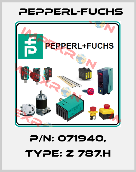 p/n: 071940, Type: Z 787.H Pepperl-Fuchs