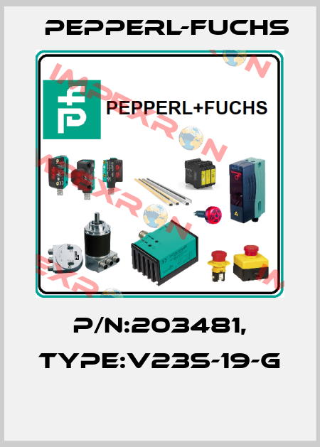 P/N:203481, Type:V23S-19-G  Pepperl-Fuchs
