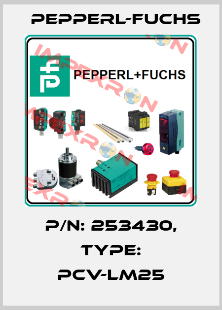 p/n: 253430, Type: PCV-LM25 Pepperl-Fuchs