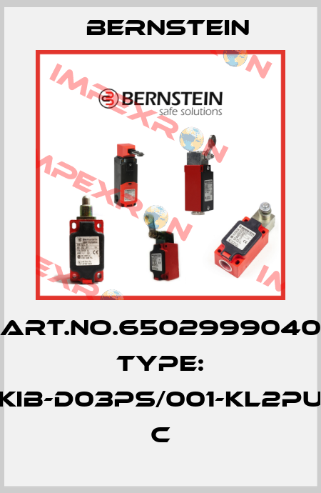 Art.No.6502999040 Type: KIB-D03PS/001-KL2PU          C Bernstein