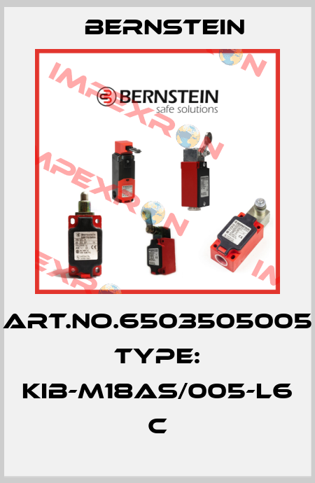 Art.No.6503505005 Type: KIB-M18AS/005-L6             C Bernstein