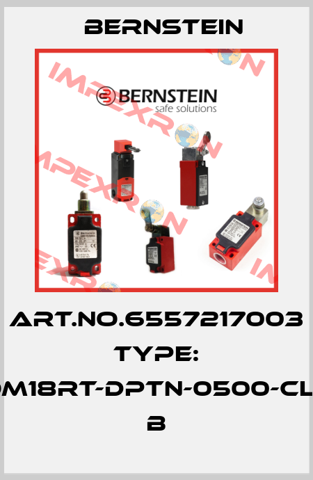 Art.No.6557217003 Type: OM18RT-DPTN-0500-CLE         B Bernstein