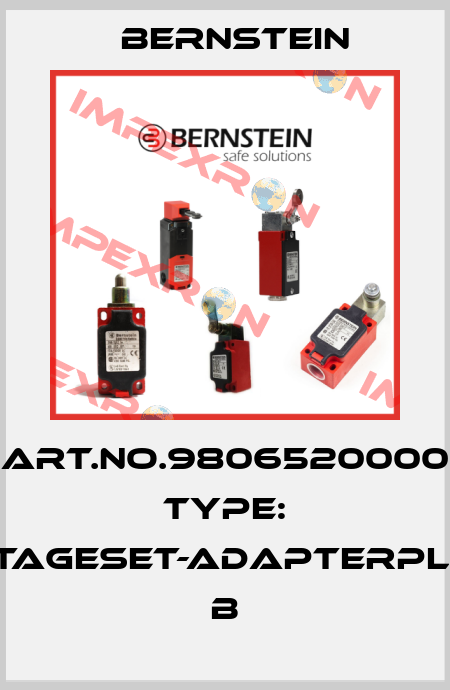 Art.No.9806520000 Type: MONTAGESET-ADAPTERPLATTE     B Bernstein