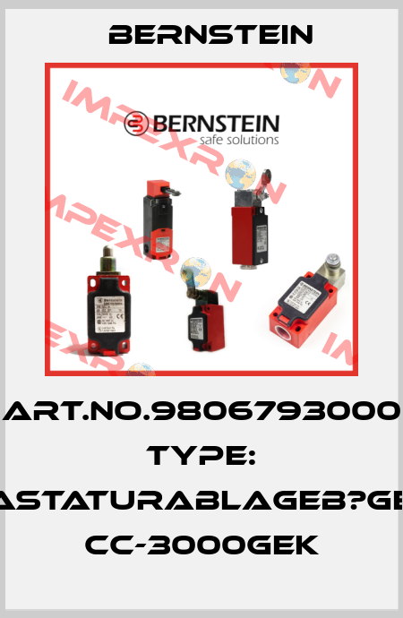Art.No.9806793000 Type: TASTATURABLAGEB?GEL CC-3000geK Bernstein