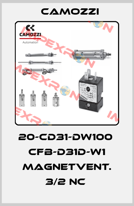 20-CD31-DW100  CFB-D31D-W1 MAGNETVENT. 3/2 NC  Camozzi