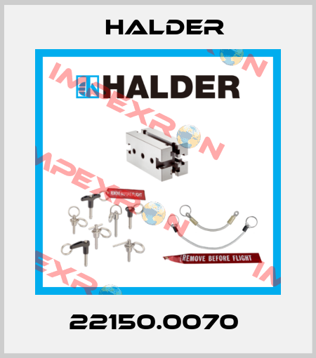 22150.0070  Halder