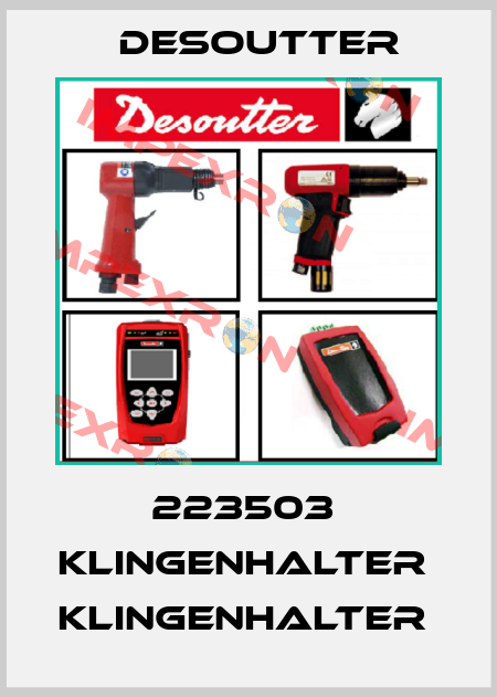 223503  KLINGENHALTER  KLINGENHALTER  Desoutter