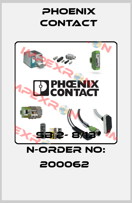 SB 2- 8/13 N-ORDER NO: 200062  Phoenix Contact