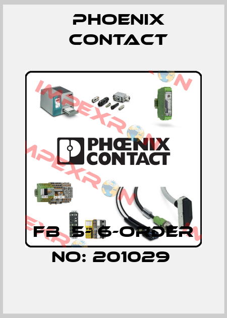 FB  5- 6-ORDER NO: 201029  Phoenix Contact