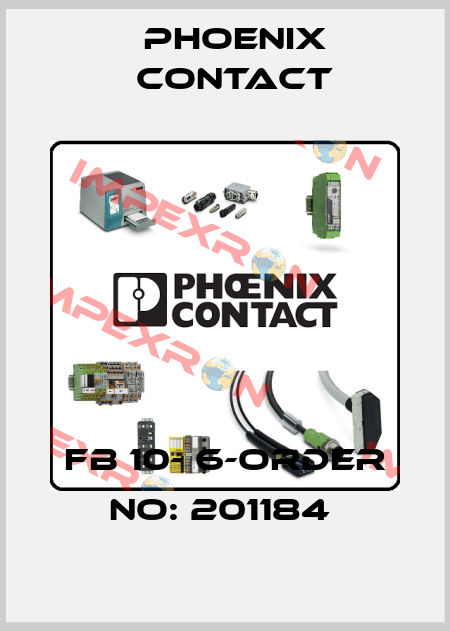 FB 10- 6-ORDER NO: 201184  Phoenix Contact