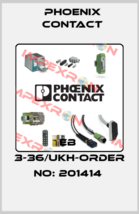 EB  3-36/UKH-ORDER NO: 201414  Phoenix Contact