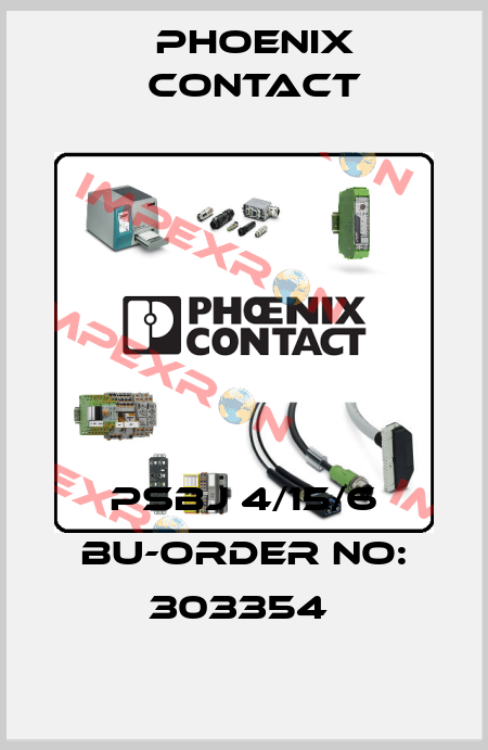 PSBJ 4/15/6 BU-ORDER NO: 303354  Phoenix Contact