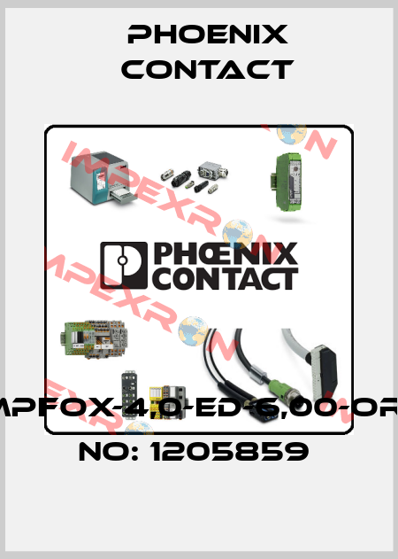 CRIMPFOX-4,0-ED-6,00-ORDER NO: 1205859  Phoenix Contact