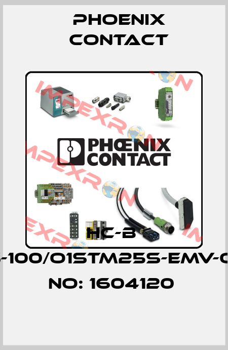 HC-B  6-TMS-100/O1STM25S-EMV-ORDER NO: 1604120  Phoenix Contact
