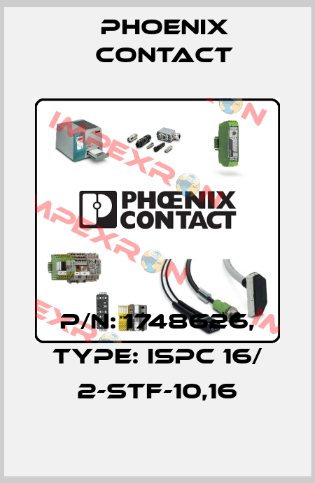 P/N: 1748626, Type: ISPC 16/ 2-STF-10,16 Phoenix Contact