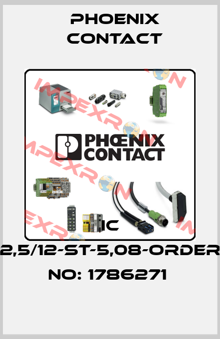 IC 2,5/12-ST-5,08-ORDER NO: 1786271  Phoenix Contact