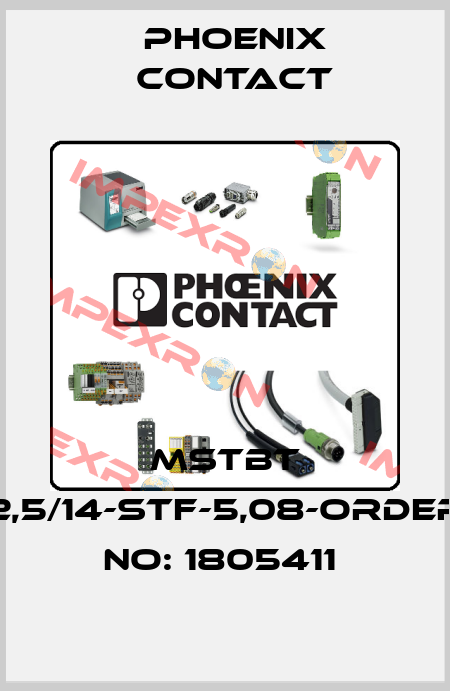 MSTBT 2,5/14-STF-5,08-ORDER NO: 1805411  Phoenix Contact